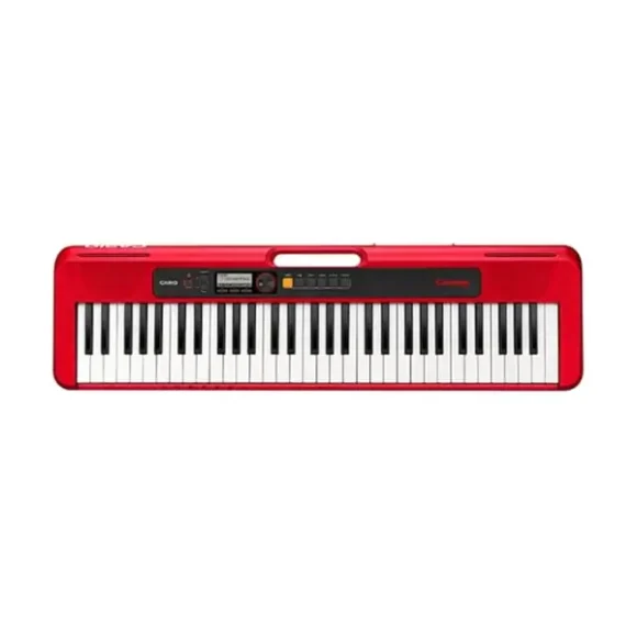 Casio CT-S200 Casiotone 61-Key Portable Keyboard with Piano tones, Red