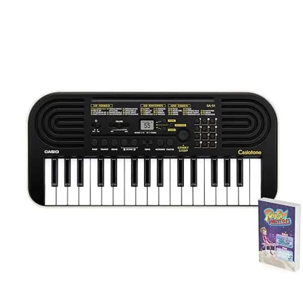 Casiotone Mini Keyboard SA-51 with Piano tones, Black