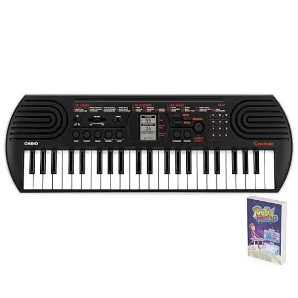 Casiotone Mini Keyboard SA-81 with Piano tones, Black