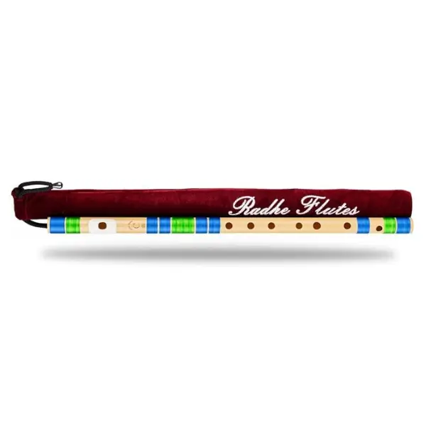 Radhe Flutes - Right Handed C Natural With Velvet Cover