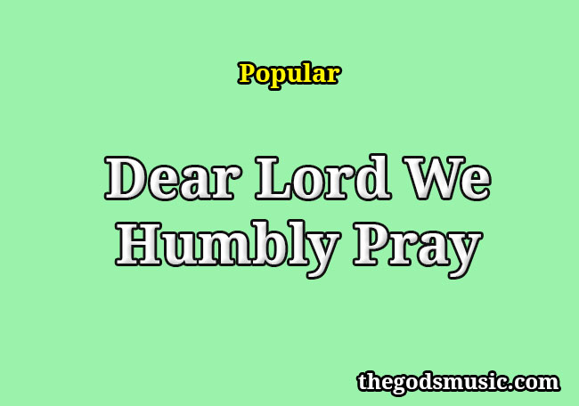 lord we humble ourselves and call upon your name lyrics