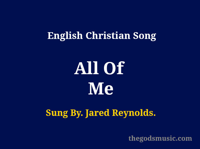 all of me and lyrics