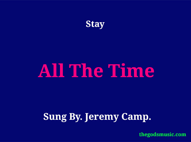 all of the time song lyrics