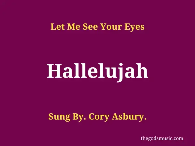 Hallelujah Christian Song Lyrics