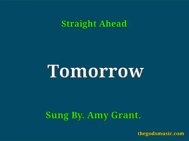 Tomorrow Christian Song Lyrics