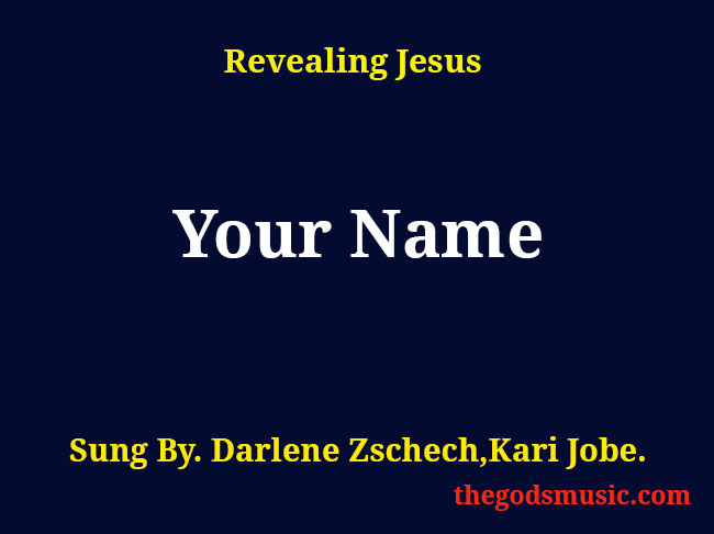 at the sound of your name christian song